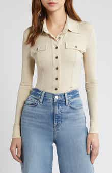 FRAME Jersey Button-Up Shirt