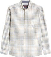Johnston & Murphy Men's Plaid Corduroy Button-Up Shirt