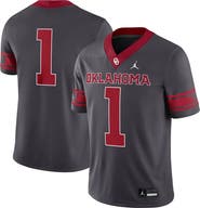 Jordan Brand Men's Jordan Brand #1 Anthracite Oklahoma Sooners Alternate Game Jersey