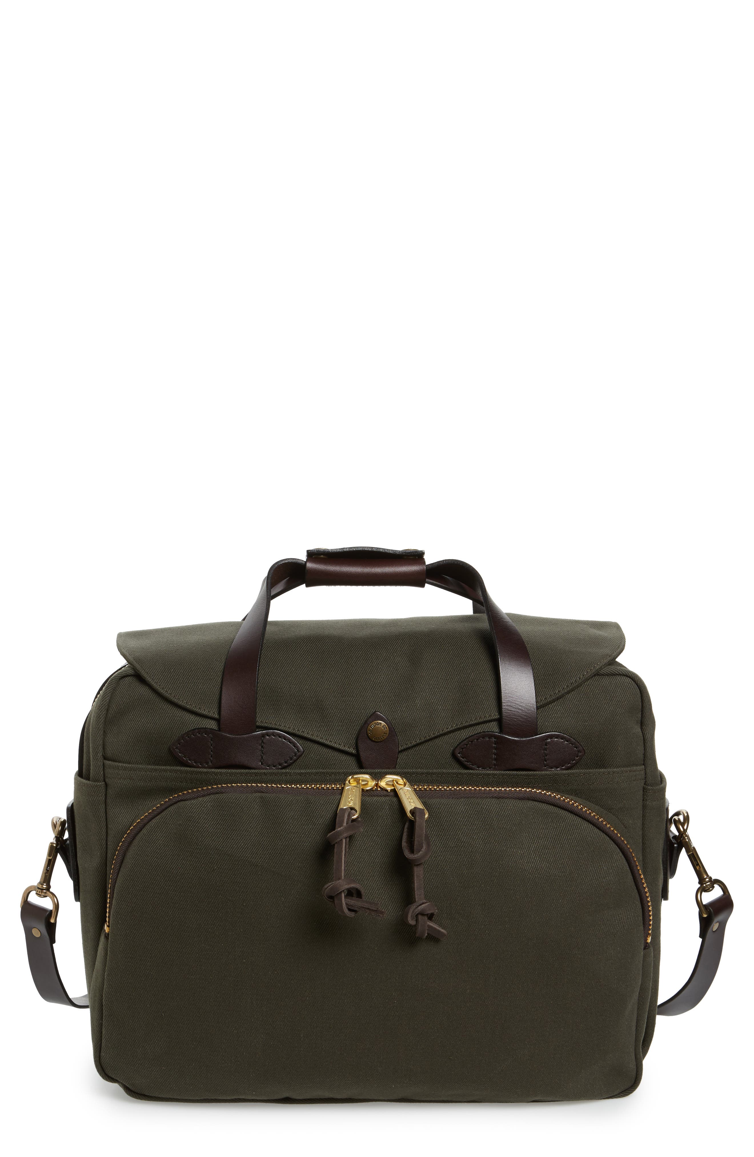 Padded Laptop Bag, Main, color, OTTER GREEN