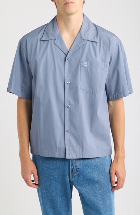Kendry Cotton Poplin Camp Shirt