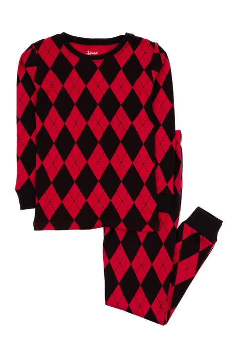 Argyle Pajama Set