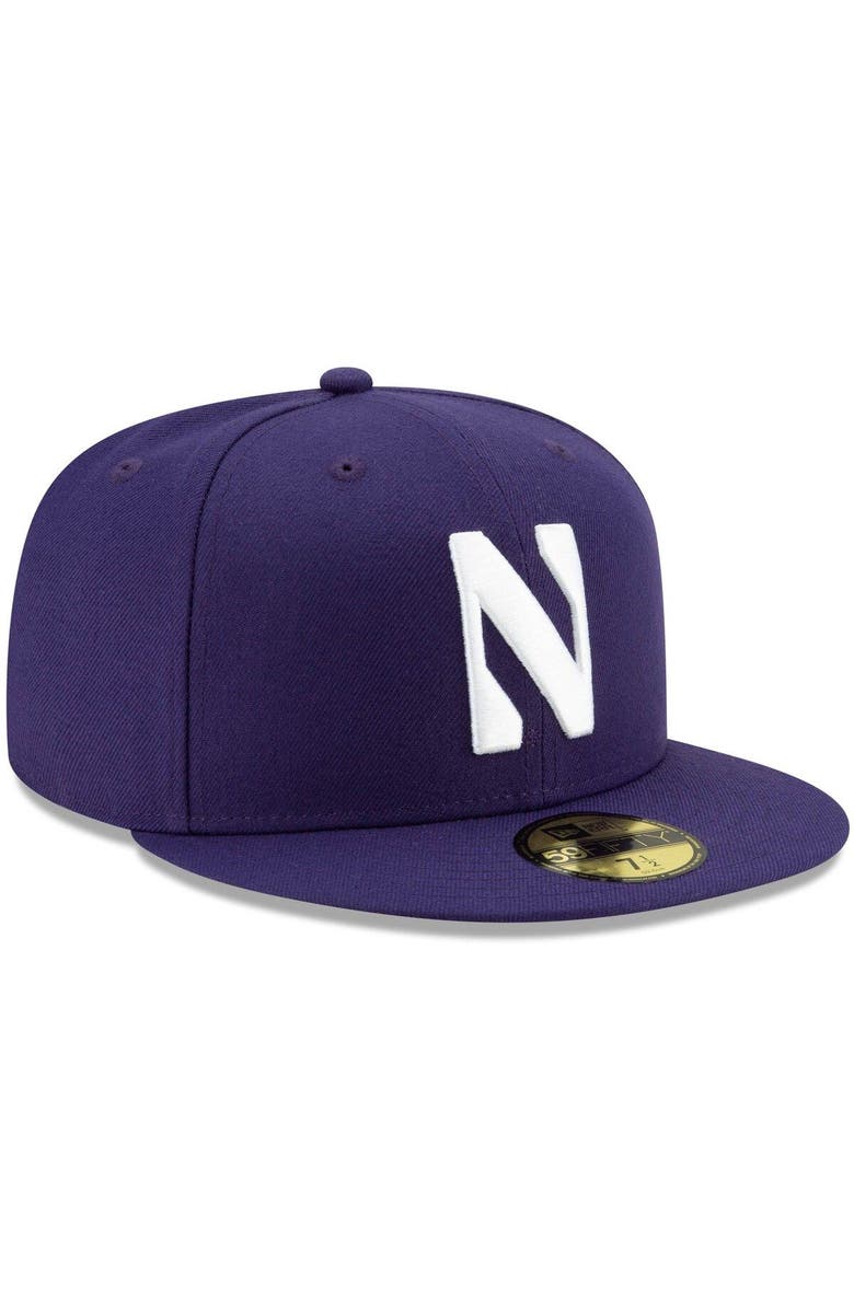 New Era Men's New Era Purple Northwestern Wildcats Primary Team Logo Basic 59FIFTY Fitted Hat, Alternate, color, Purple