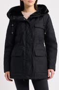Sam Edelman Faux Fur Lined Hood Cotton Anorak