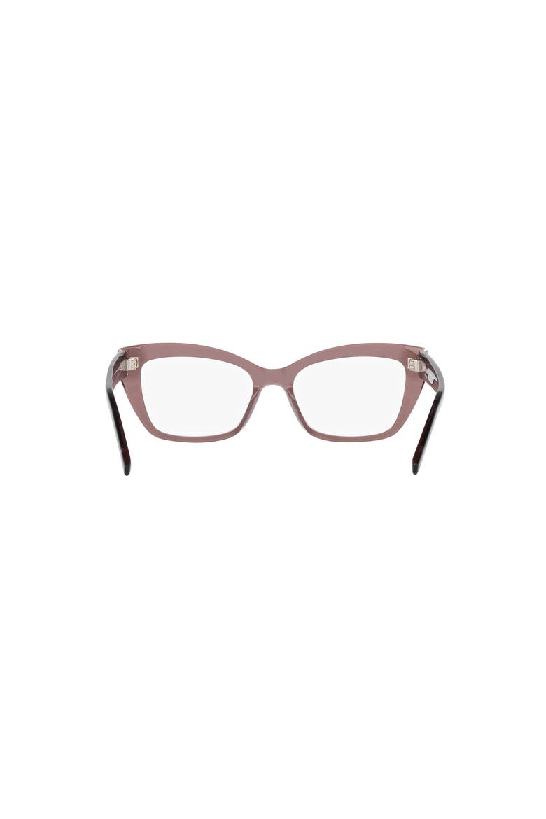 53mm Rectangle optical glasses, Alternate, color, Brown