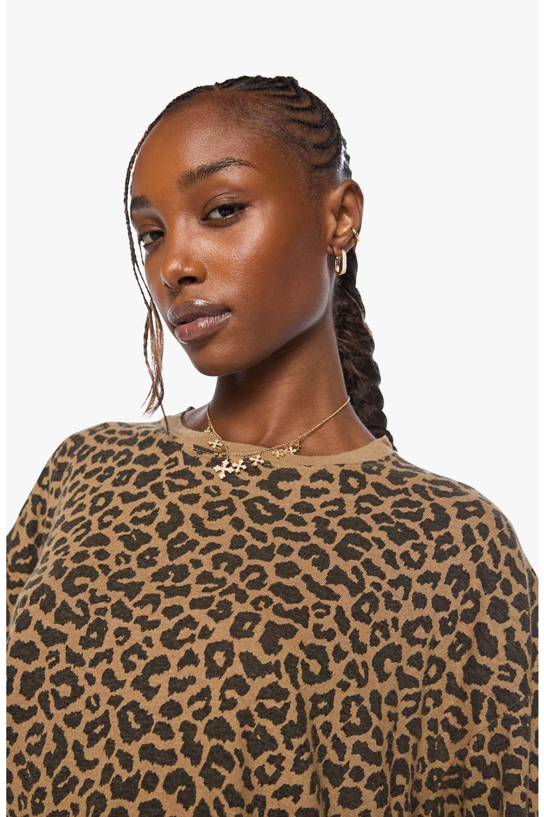 The Boxy Leopard Print Ringer T-Shirt, Alternate, color, LEAP YEAR
