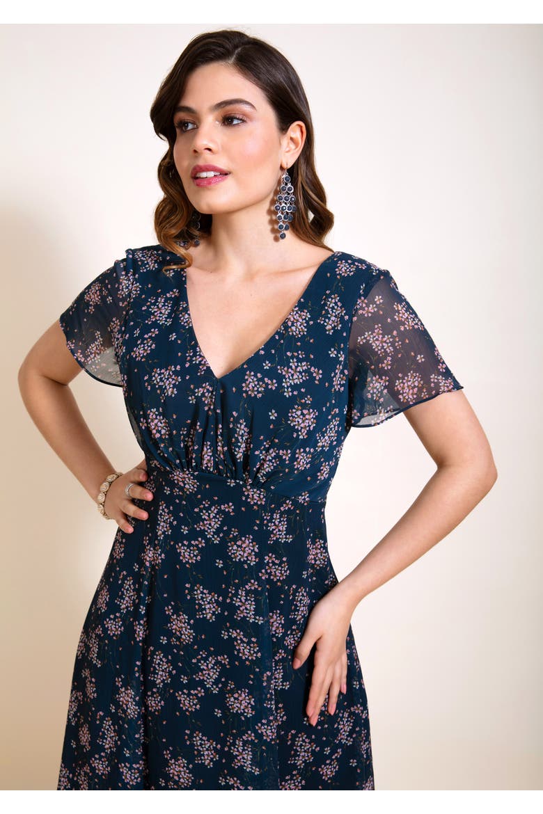 Miranda Dress, Alternate, color, Ditsy Navy Floral