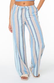 Roxy Iyla Stripe Drawstring Waist Pants
