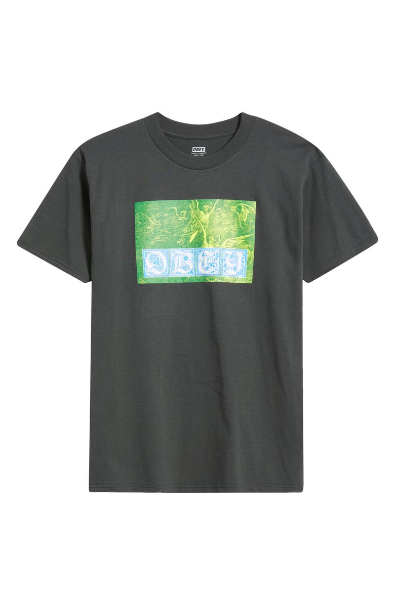 Obey Angels Cotton Graphic T-Shirt, Alternate, color, 