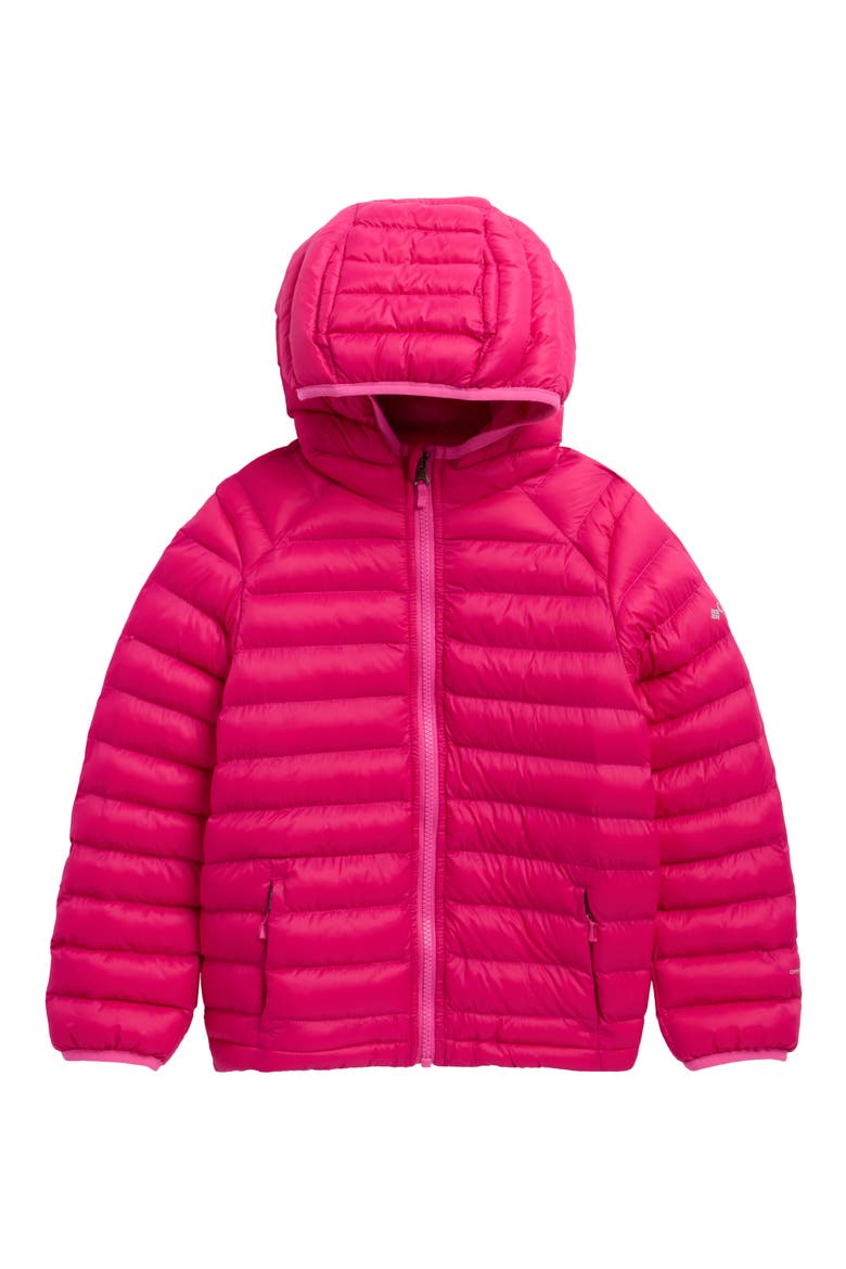 Kids' Power Pass Hooded Quilted Jacket, Main, color, GUAVA PINK