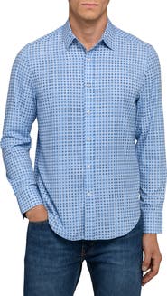 Brooklyn Brigade Faded Dot Print Woven Long Sleeve Basic