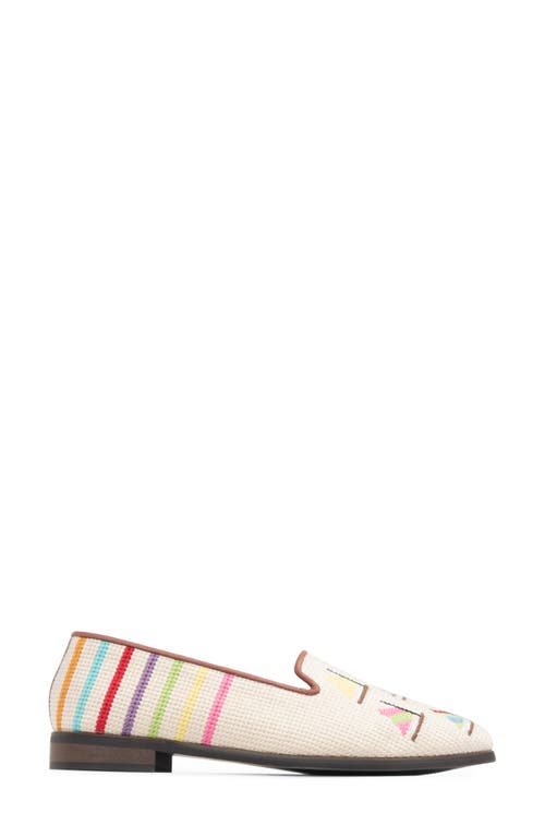 Bypaige By Paige Needlepoint Nautical Flat In Tan
