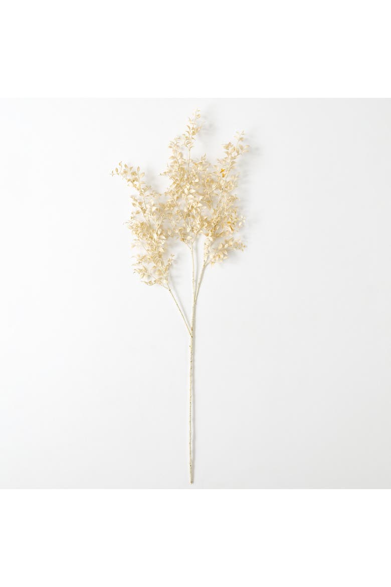 Sullivan's Smilax Spray, Cream Faux Floral Stem for Crafting, Weddings, Home and Holiday Decoration, 35 Inch, Main, color, Beige