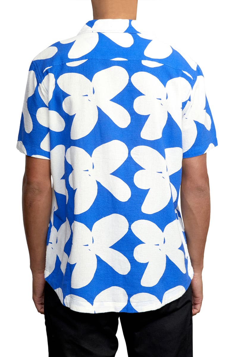 RVCA Bailey Elder Floral Short Sleeve Button-Up Camp Shirt, Alternate, color, 