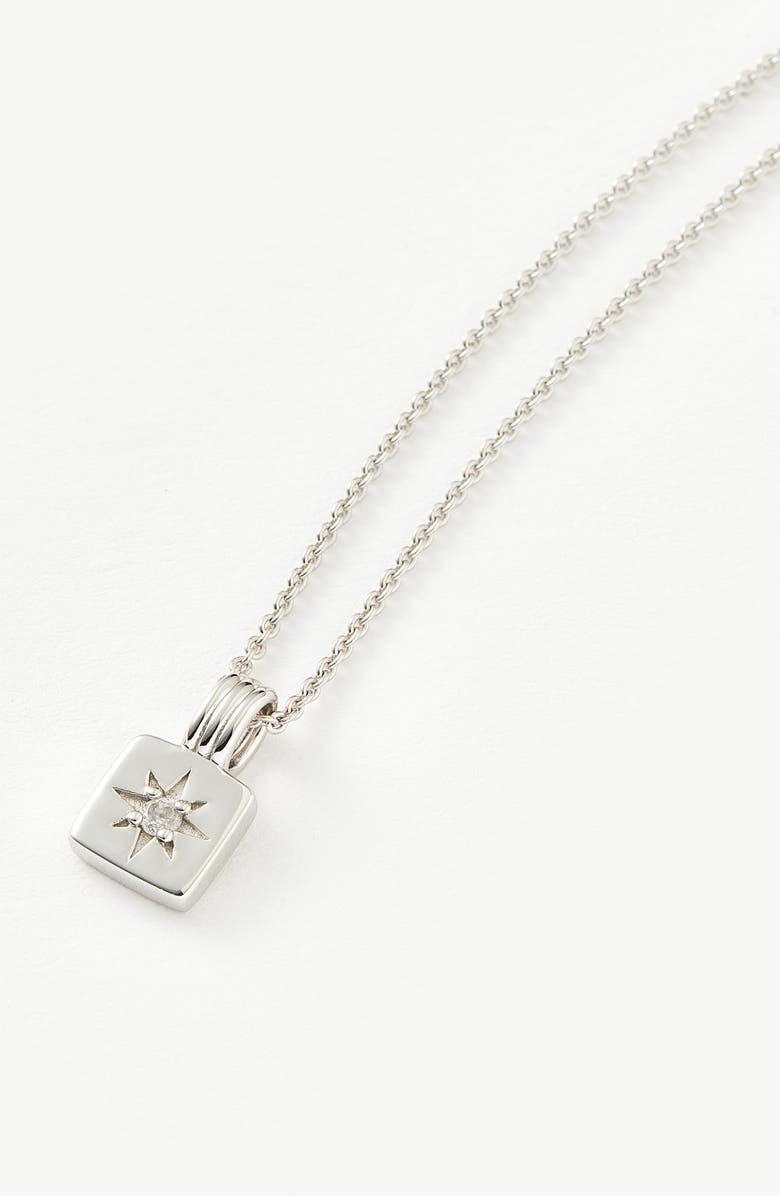 Missoma Engravable Cubic Zirconia Star Pendant Necklace, Alternate, color, 