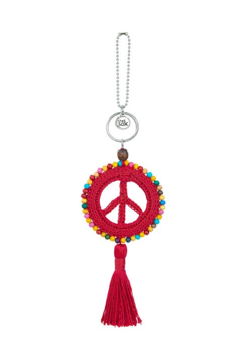 Yarnicharmz Crochet Peace Dangle