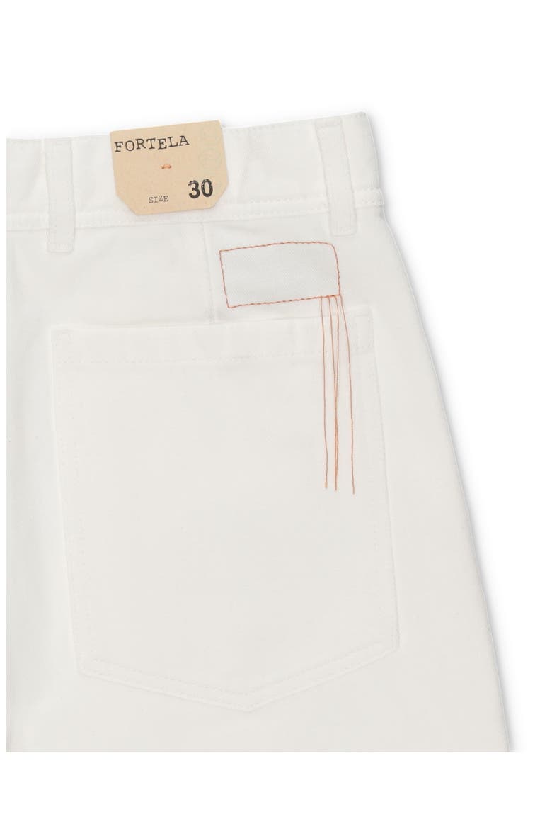 Areat Cotton Twill Trousers, Alternate, color, WHITE