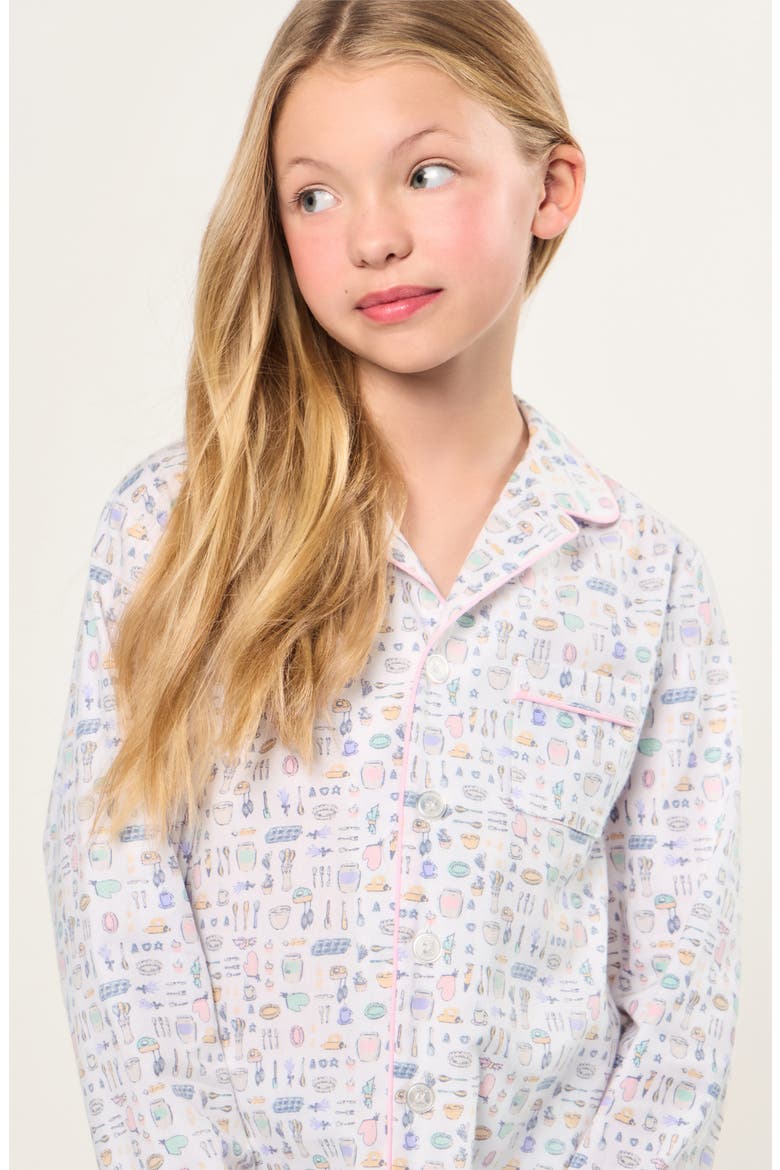 Baking Spirits Bright Twill Pajamas, Alternate, color, WHITE