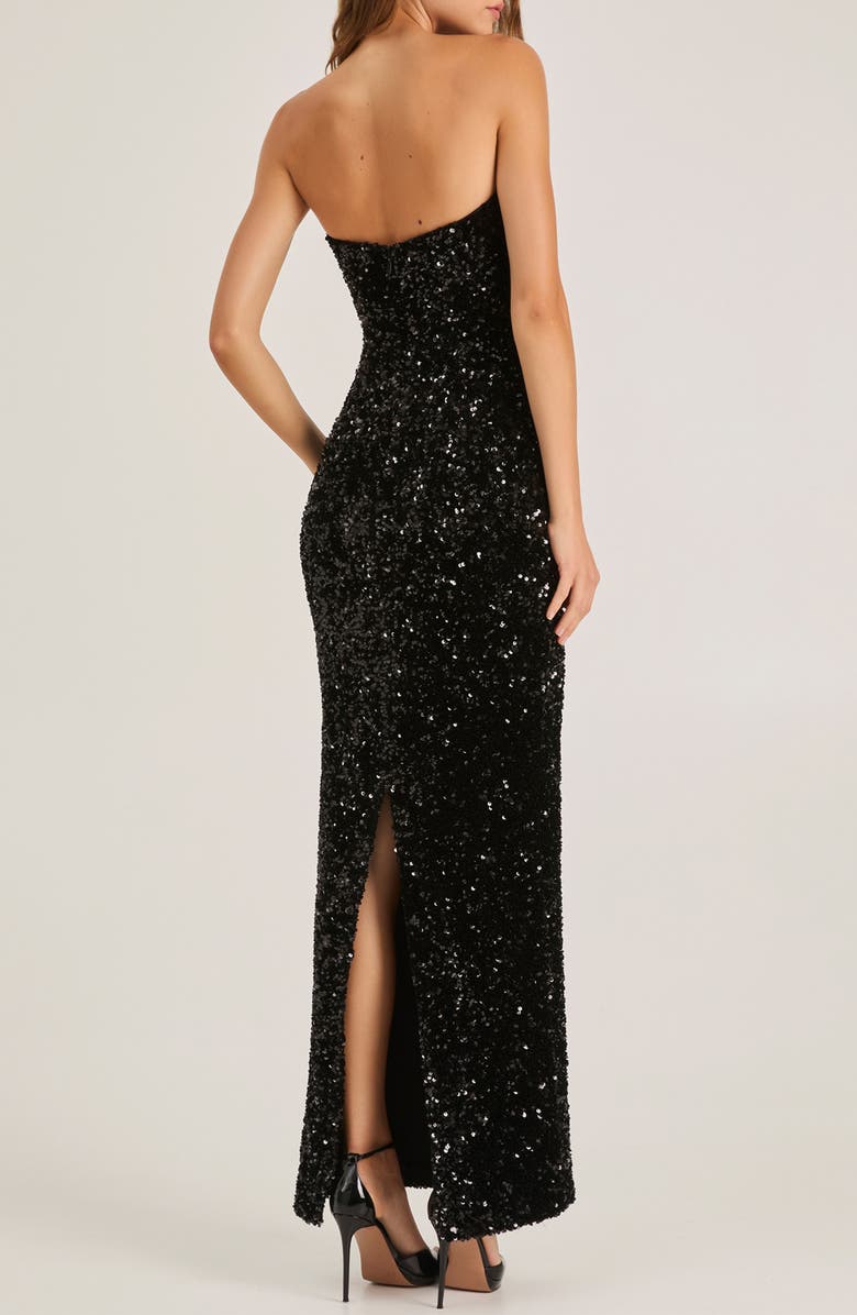HELSI Ryan Sequin Strapless Column Gown, Alternate, color, 