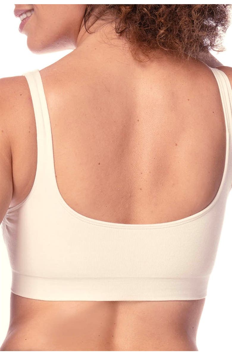 Amoena Becky Wire-Free Bra, Alternate, color, Off White