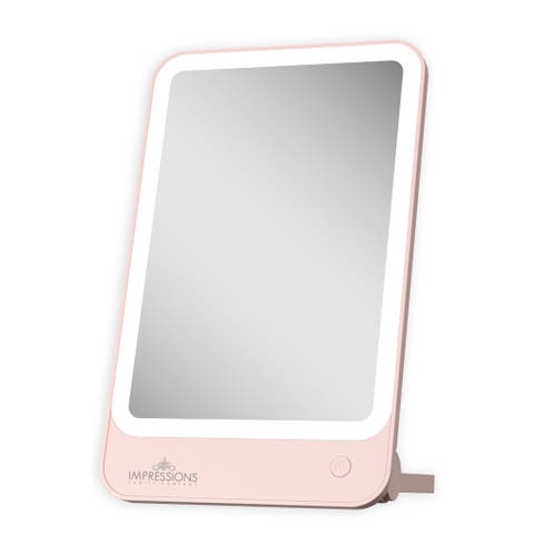Chic Tri-Tone Led Makeup Mirror With Stand