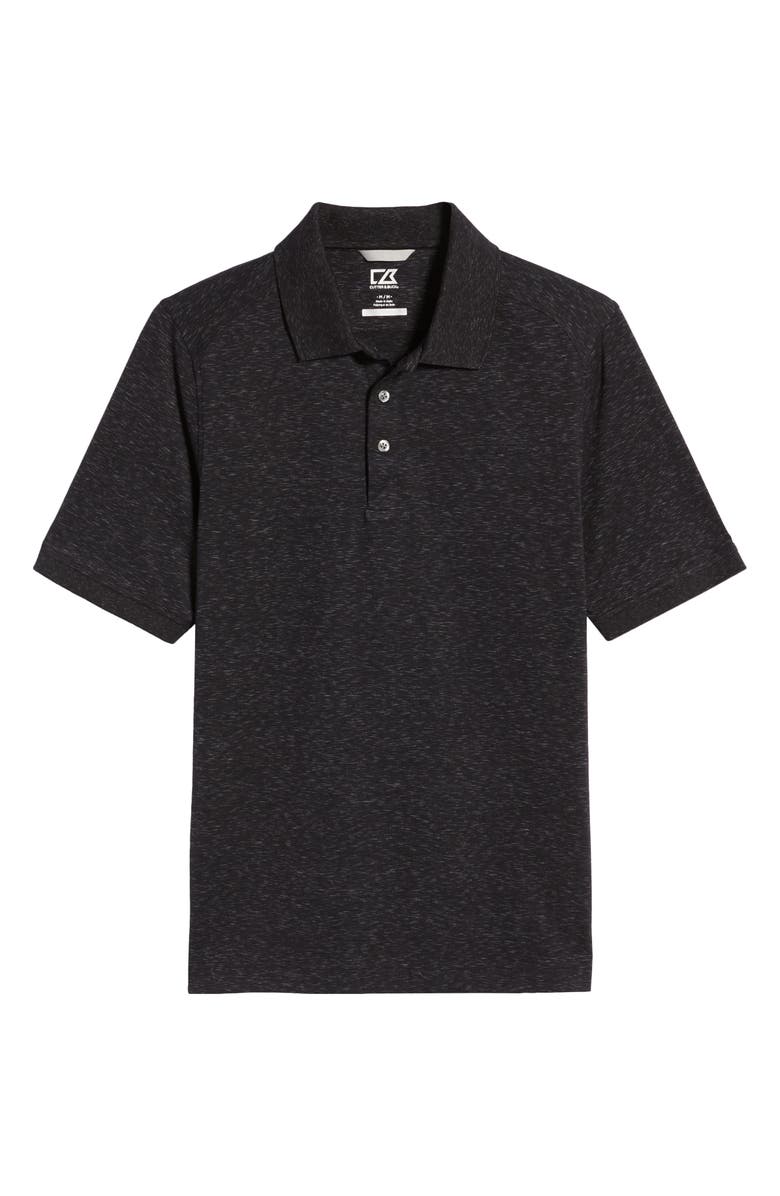 Cutter & Buck Advantage Space Dye Jersey Polo, Alternate, color, Dark Black