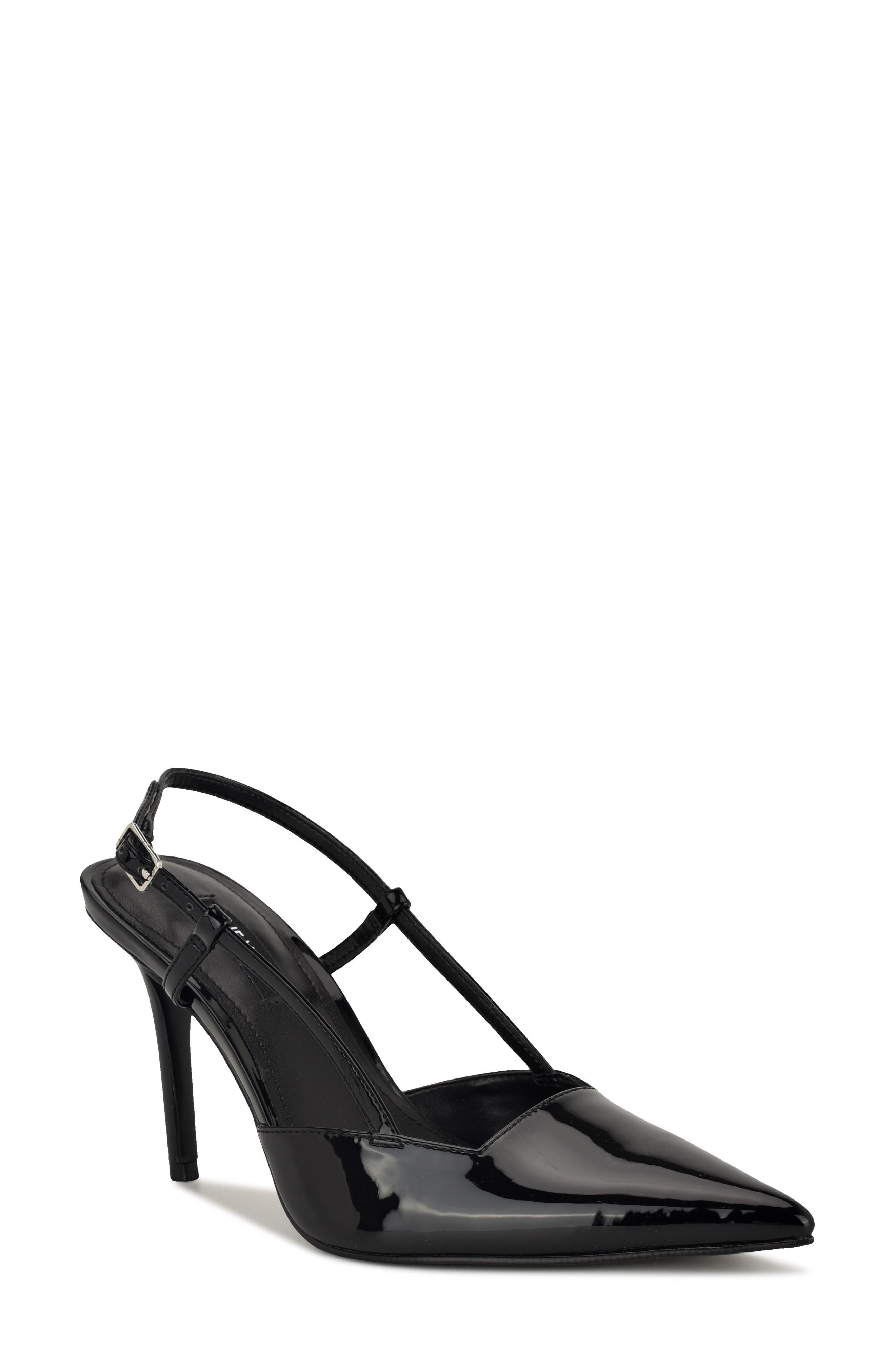 Nine West Mianda Pointed Toe Slingback Pump, Main, color, Black
