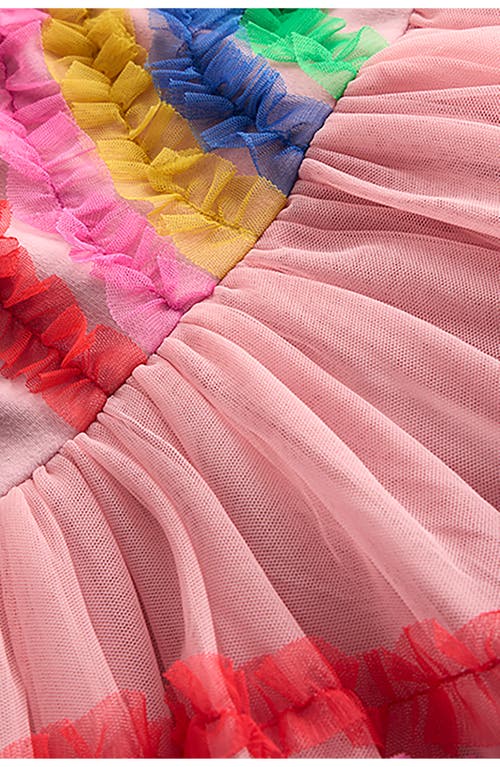 Mini Boden Kids' Ami Ruffle Tulle Party Dress In Multi