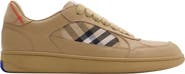 Burberry Leather and Check Terrace Sneakers