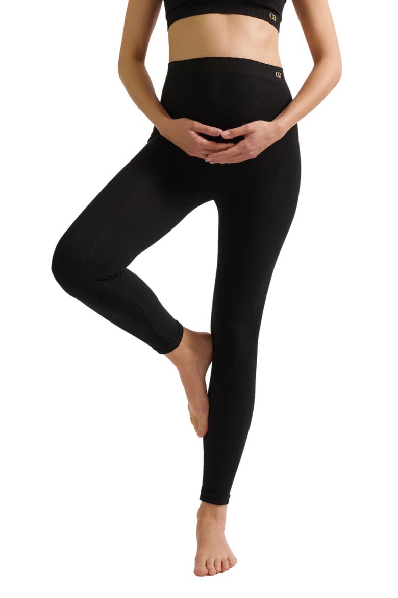 Zoé Maternity Leggings, Alternate, color, Black