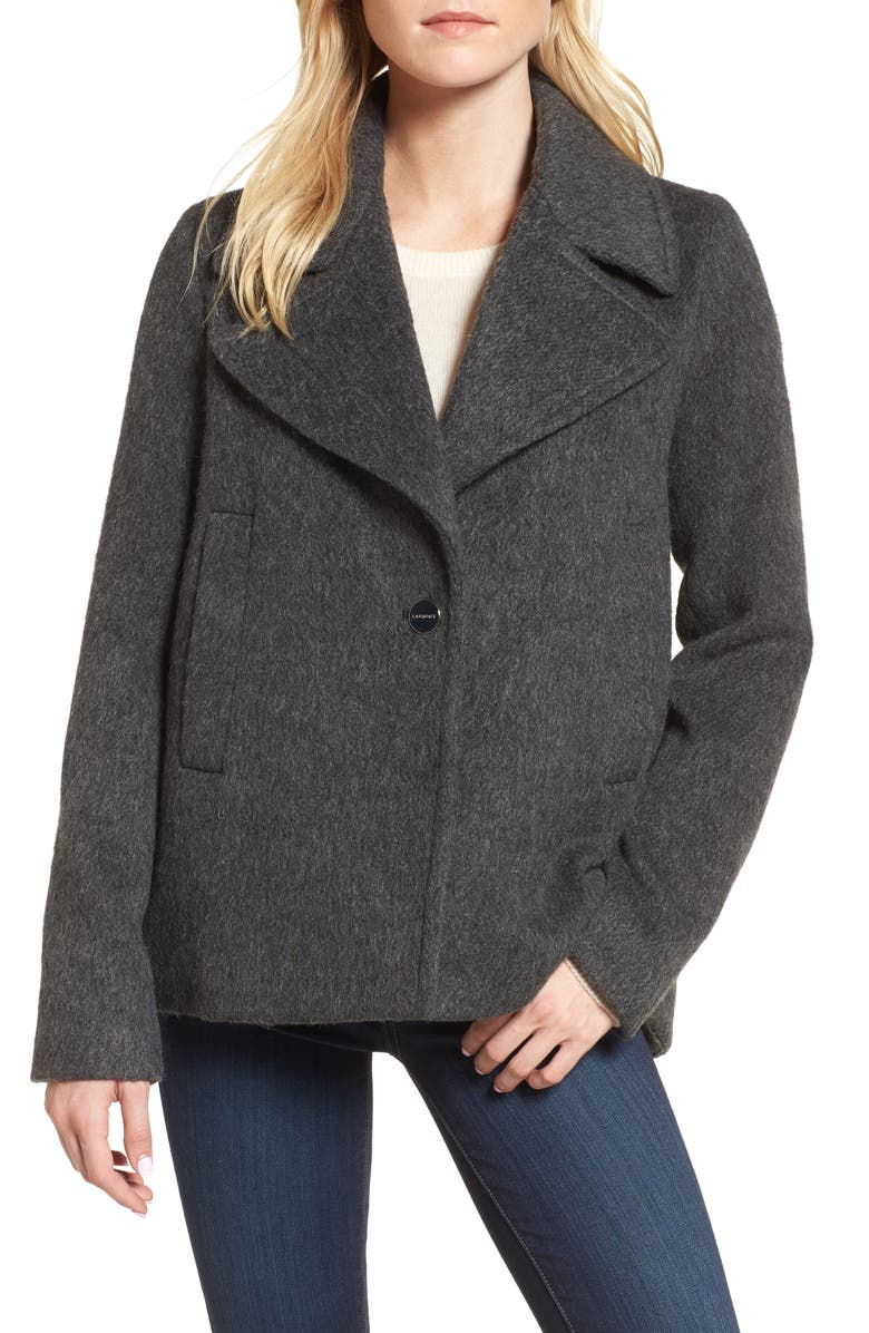 Laundry by Shelli Segal Plaid Swing Coat, Main, color,