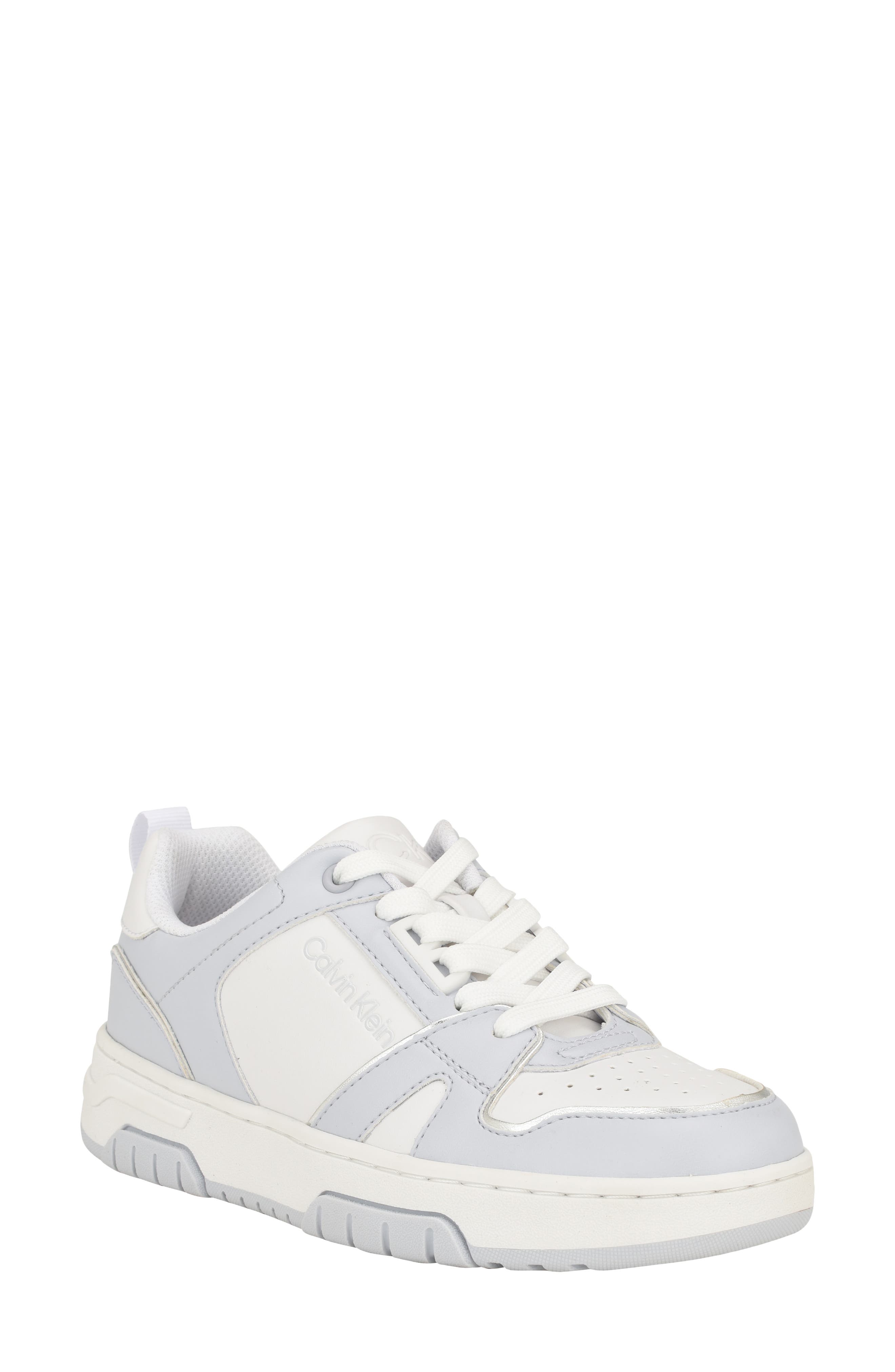 Stellha Sneaker, Main, color, WHITE/ LIGHT BLUE