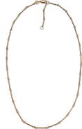 Jennifer Zeuner Lupe 18k Gold Plated Bar Link Necklace