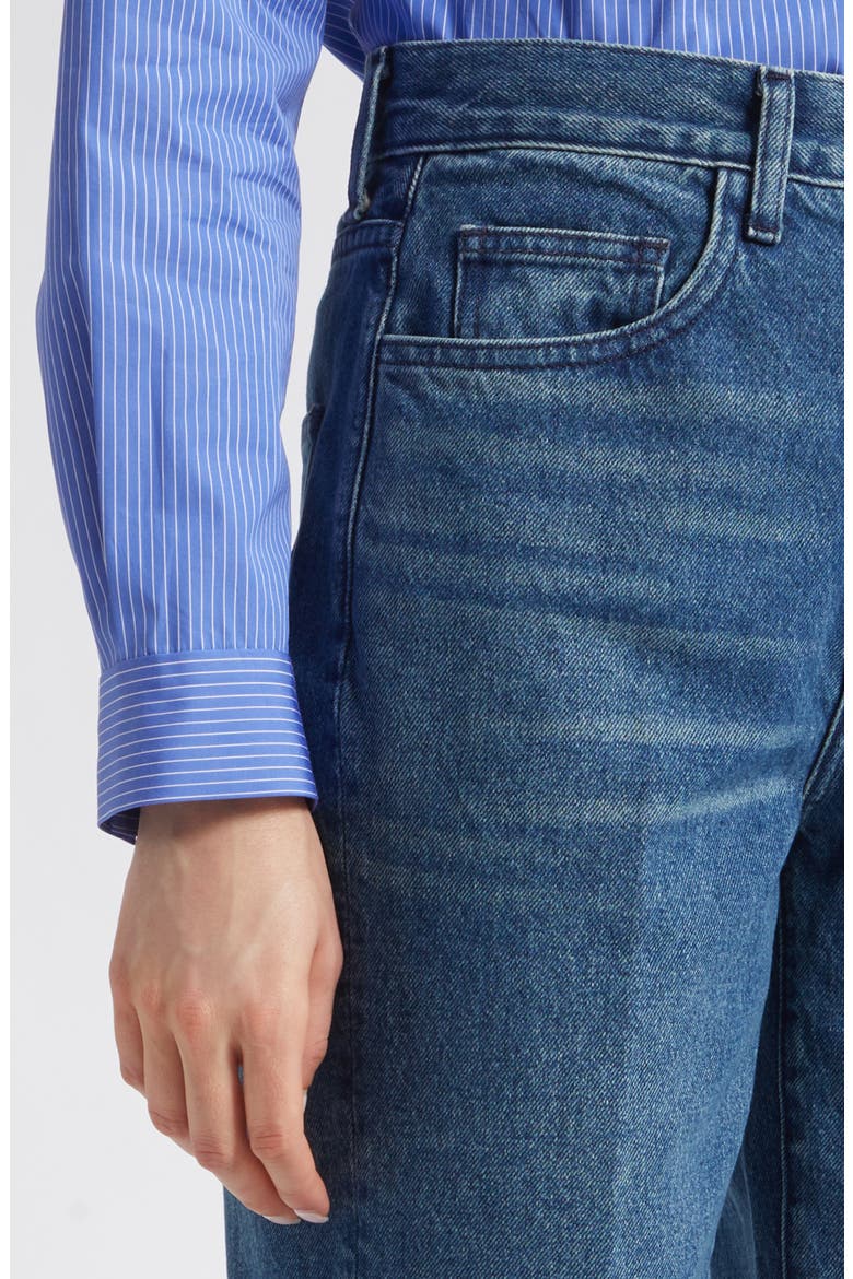 Dylan Barrel Leg Jeans, Alternate, color, INDIGO