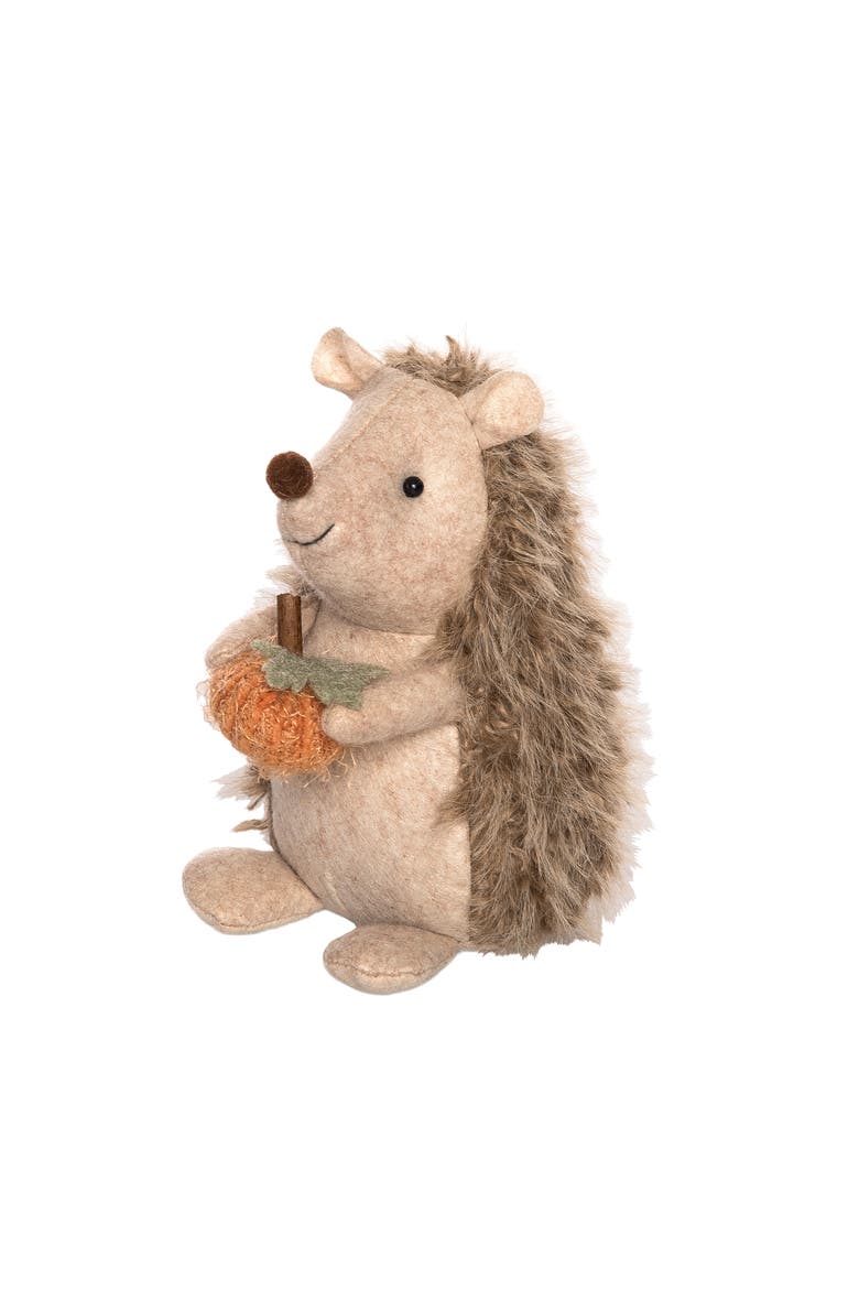 PHedgehog Decor Multicolor Animal Figurine for Fall Harvest Tabletop Indoor Home Decoration Gift, Alternate, color, Beige