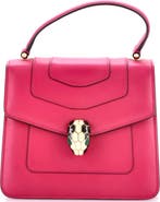 Pre-Owned Bvlgari Serpenti Forever Top Handle Bag Leather Small