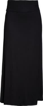 Loveappella Fold Over Maxi Skirt