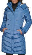 Kenneth Cole New York Heavyweight Fleece Lined Hood Quilted Puffer Jacket