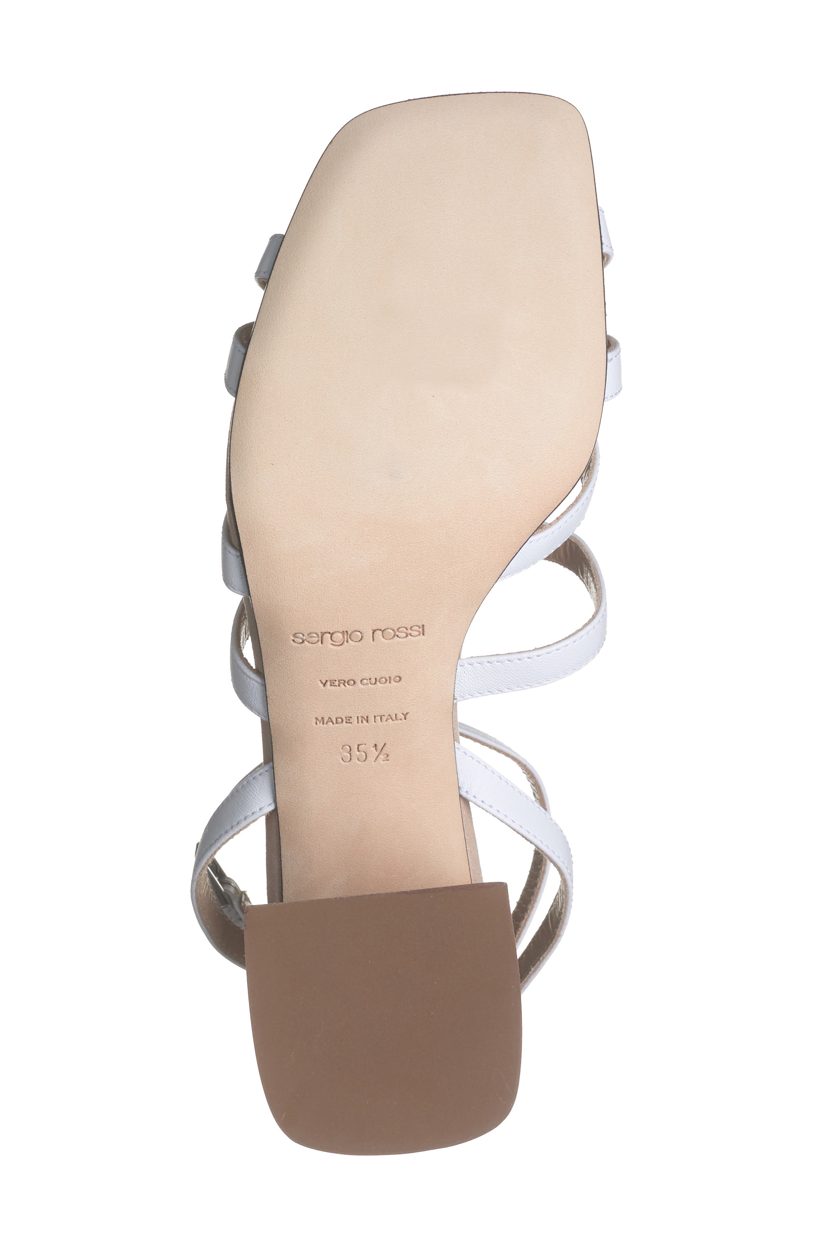 Sergio Rossi Strapply Block Heel Sandal, Alternate, color, 