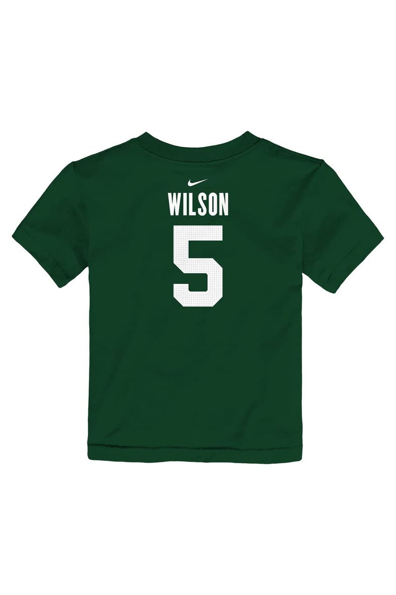 Toddler Nike Garrett Wilson Green New York Jets Player Name & Number T-Shirt, Alternate, color, Green