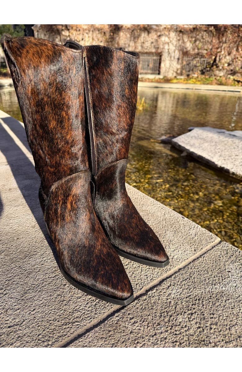 NEW AMENDMENT Olsson Texan Boot in Calf Hair, Alternate, color, Striped Brindle