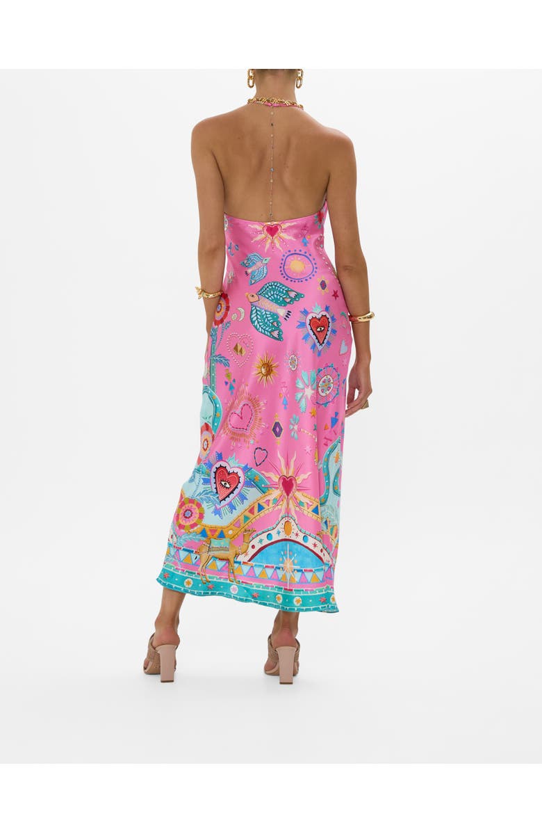 Camilla CHAIN DETAIL SLIP DRESS RAINBOW ROADS, Alternate, color, 