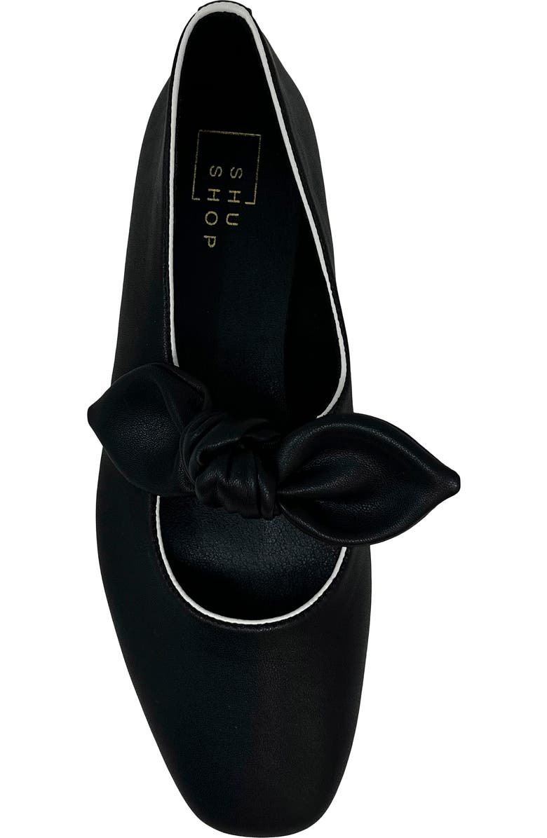 SHUSHOP April Mary Jane Flat, Alternate, color, Black