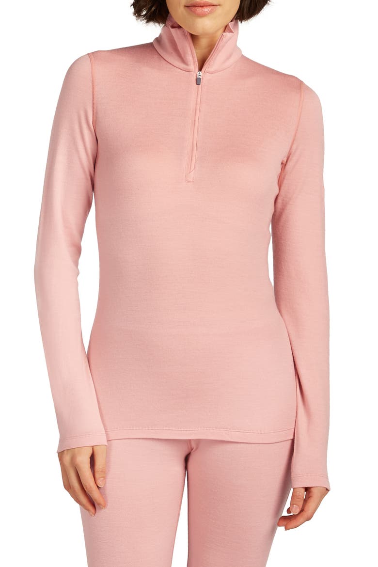 260 Oasis Tech Merino Wool Half Zip Pullover, Main, color, BLUSH