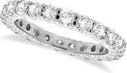 ALLUREZ Natural Diamond Eternity Ring Wedding Band 14k