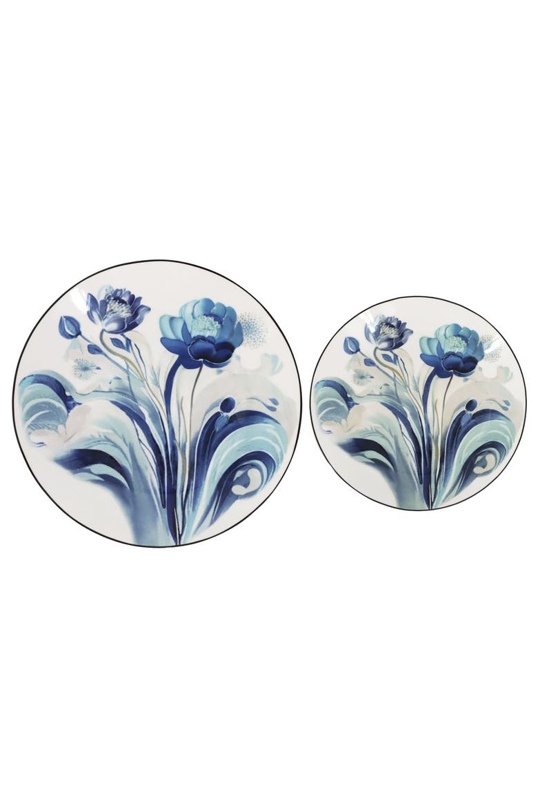 Peony Garden 16 Piece Porcelain Dinnerware Set, Alternate, color, White