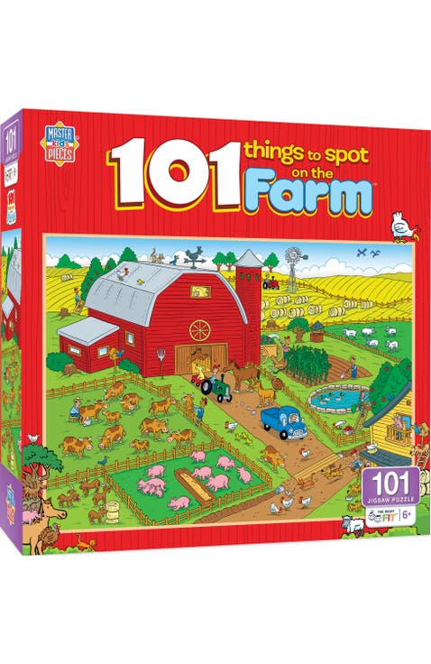 101 Things to Spot Farm 100 Piece Puzzle