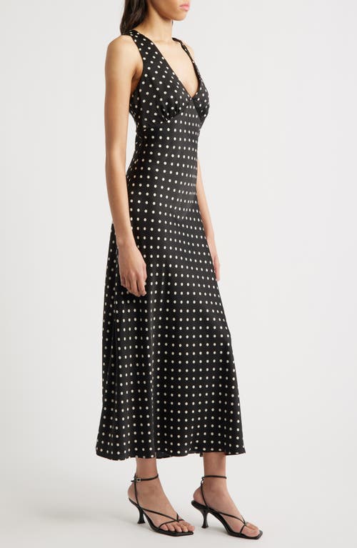 LULUS LULUS JULIA POLKA DOT SLIPDRESS 