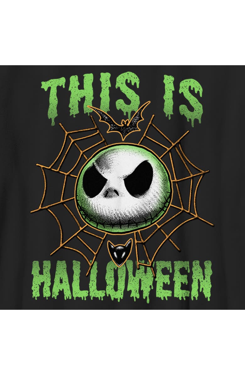 The Nightmare Before Christmas Boy's The Nightmare Before Christmas This Is Halloween Jack Face Graphic T-Shirt, Alternate, color, Black