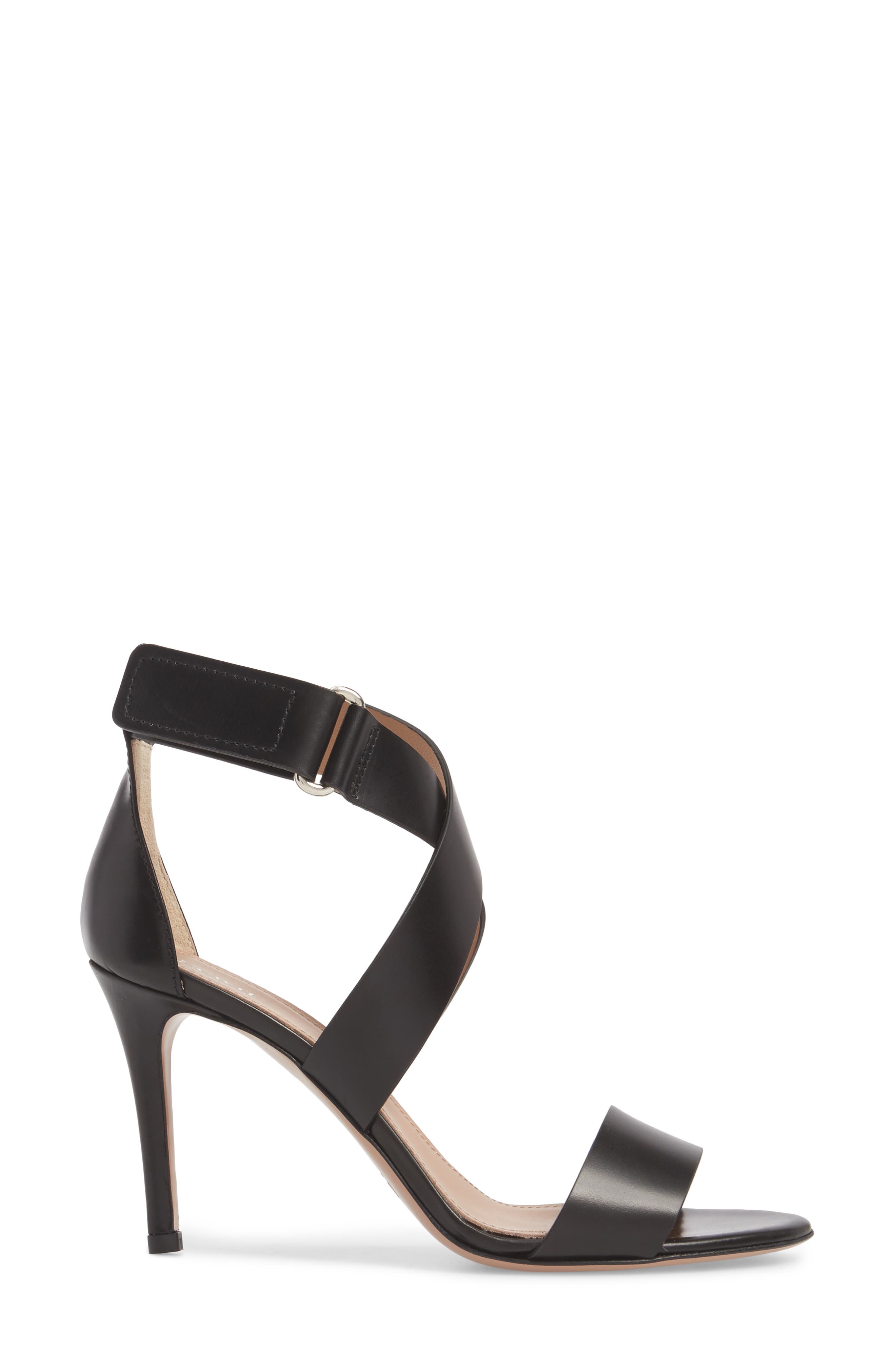 Lewit Isa Sandal, Alternate, color, Black Leather